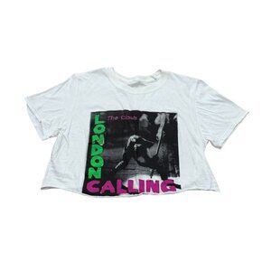 Women’s The Clash London Calling t shirt S/s white cotton
